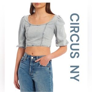 CIRCUS • NY Crop Top in Color Reflections, Size XL.